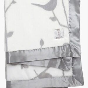 Little Giraffe Birdsong Satin Trim Blanket
